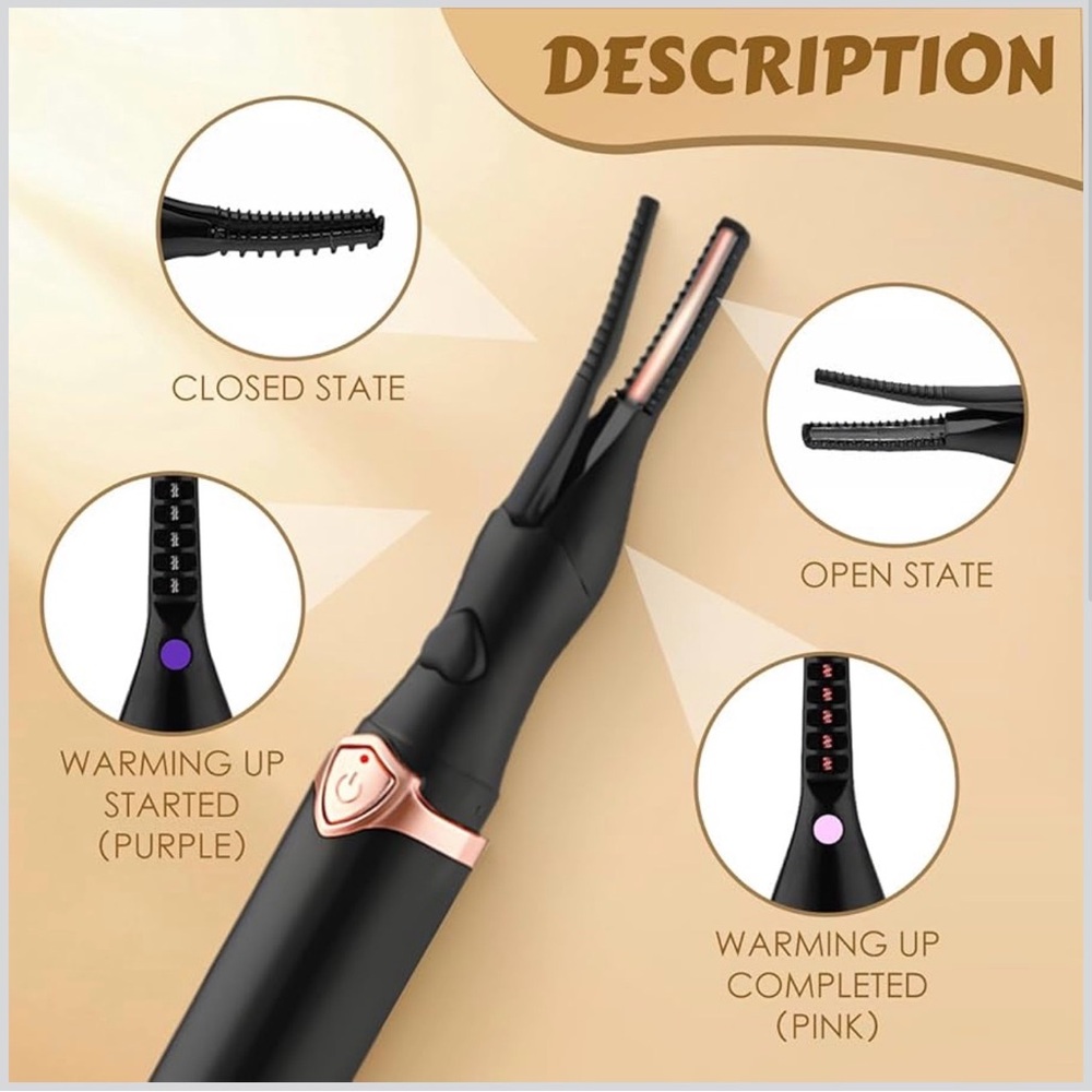 Black Eyelash Curler and Eyebrow Pencil Set - Picture 15 of 16